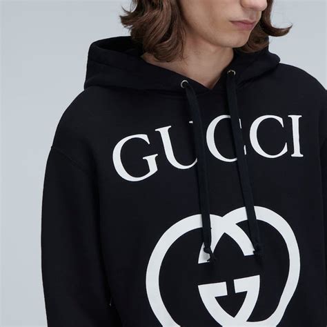 gucci hoodie grey replica|gucci interlocking g hat.